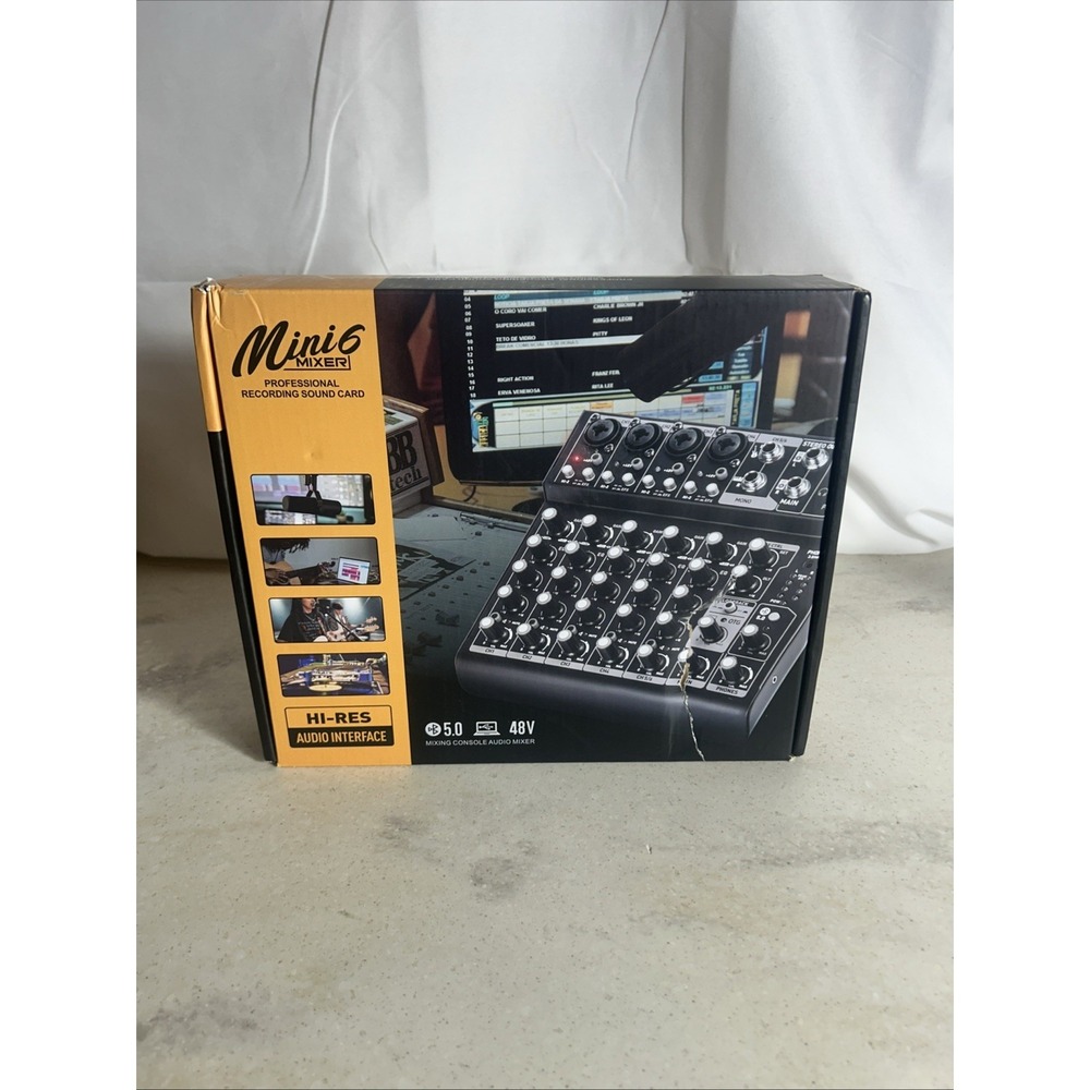 Mini Mixer 6 Recording Sound Card